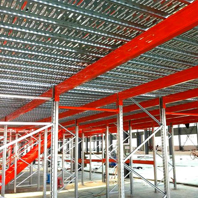 Sistema de almacenamiento de almacén de plataforma de acero personalizado a precio de fábrica